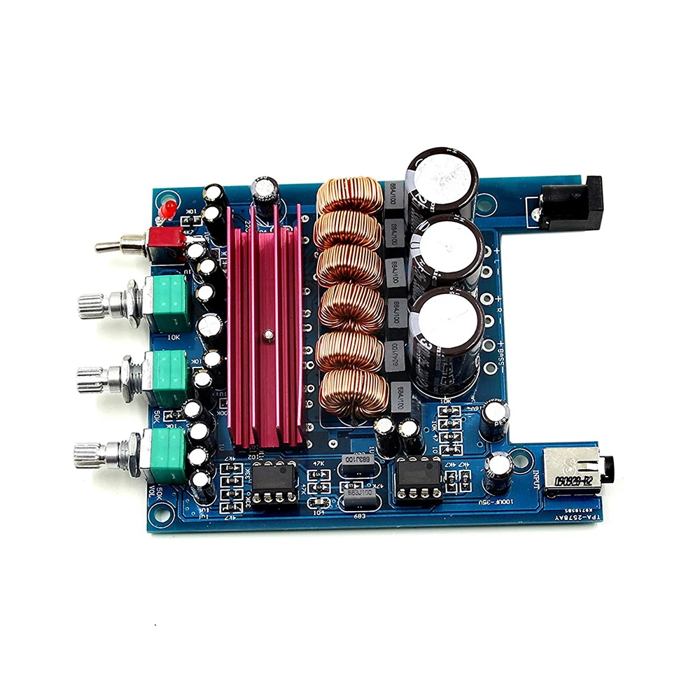 Плата цифрового аудио усилителя TPA3116 класс D 2 1 2x50 Вт + 100 усилители Hi Fi модуль