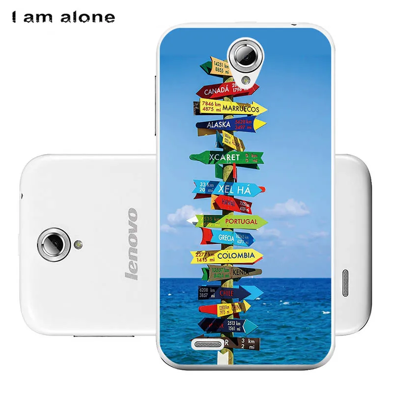 Soft TPU S66 Чехлы для телефонов I am alone для lenovo A859 5,0 дюймов Мягкий ТПУ мобильный Модный Цветной милый чехол для lenovo A859 сумки - Цвет: Soft TPU S66