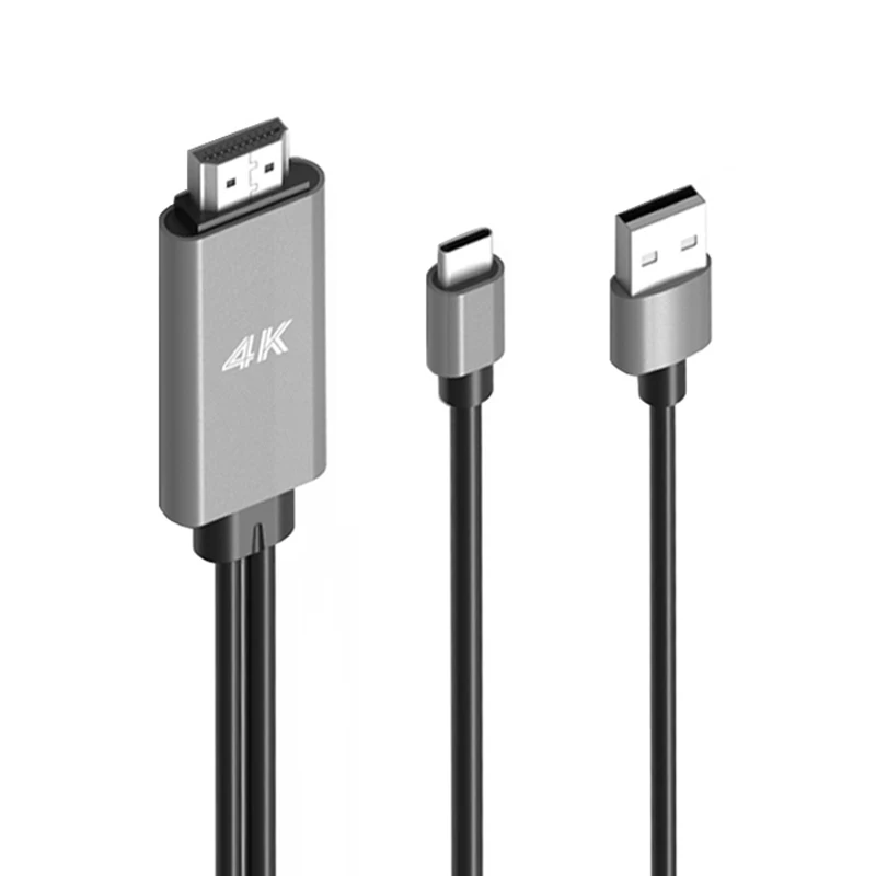 USB Type C к HDMI кабель 4K для Samsung Galaxy S8 S9 телевизионный монитор конвертер Macbook Pro
