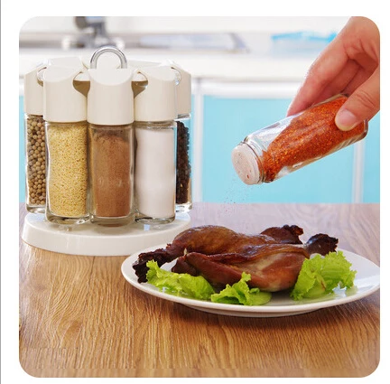 8 шт. в наборе стеклянная банка для специй европейском стиле многофункциональные