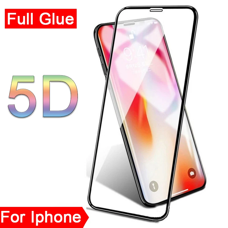 Закаленное стекло 5d с полным покрытием для Iphone xs max xr x s r защитная пленка на полный