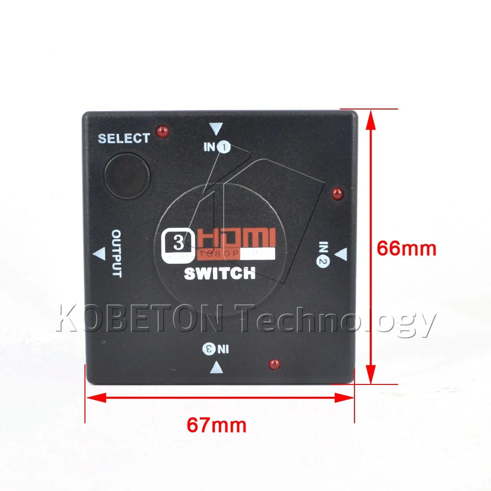 Kebidu Новый Full HD Mini V1.4 HDMI-совместимый разветвитель портов переключатель для HDTV 1080P