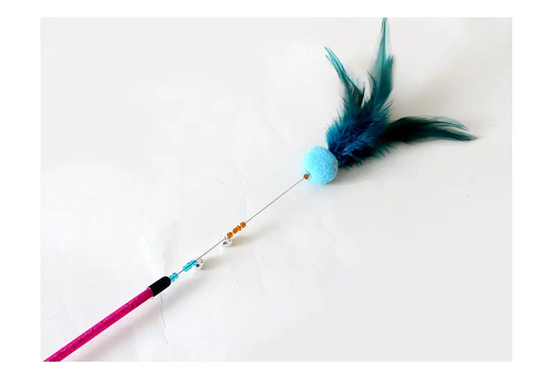 ball and feather 3 стиля кошачья головоломка Интерактивная забавная кошачья палка игрушка для Питомца Кошка перо шар Весна Забавный полюс для домашних животных Товары для домашних животных Прорезыватель стержней - Цвет: ball and feather