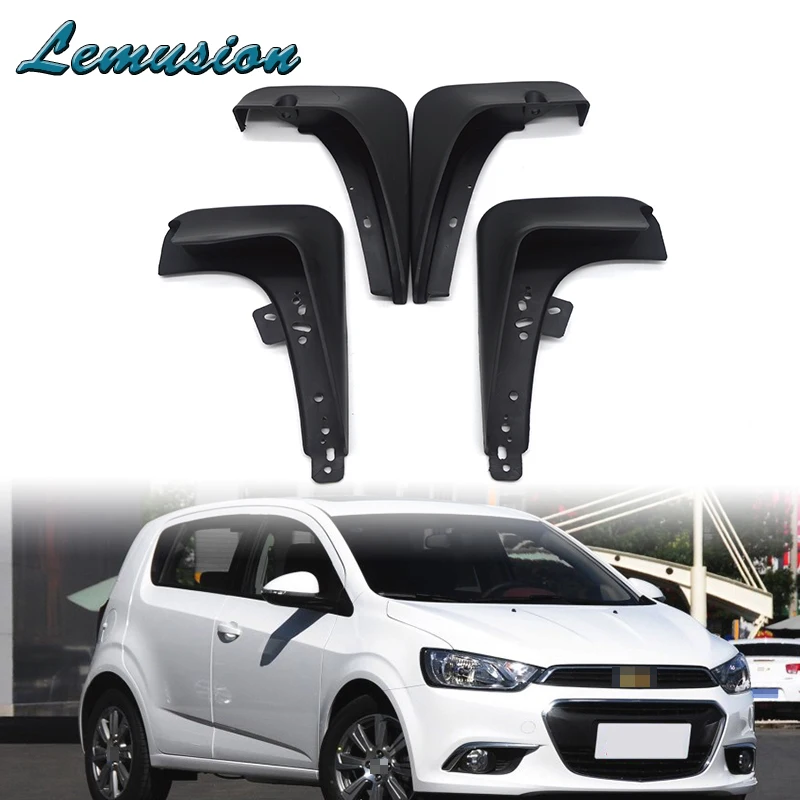 Фото 4 шт., передние и задние щитки от грязи для Chevrolet Aveo Sonic TM Barina Hatchback 2012-2016 №1