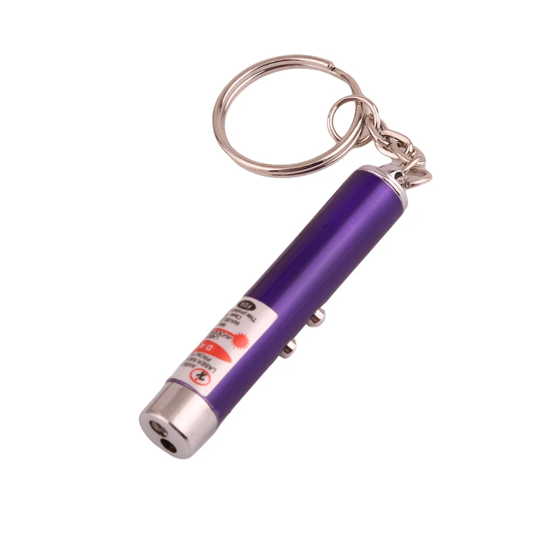 purple Креативный светодиодный светильник, лазерные игрушки для кошек, красная лазерная ручка, для кошек, стержни, видимый светильник, забавные интерактивные товары для домашних животных, игрушки - Цвет: purple