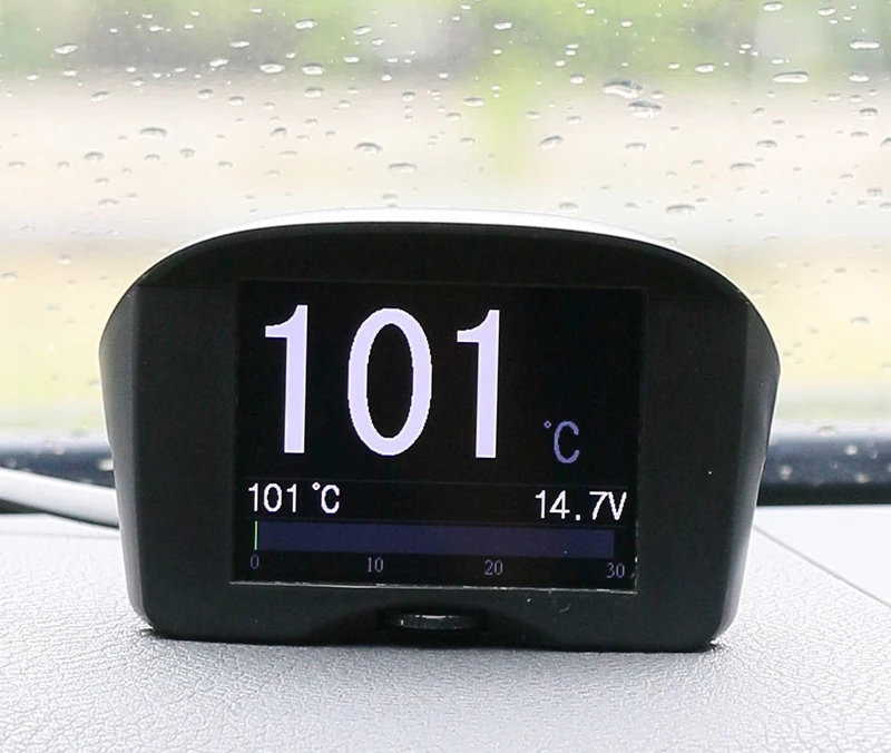 2,4 ''AUTOOL многофункциональный автомобильный OBD Умный Цифровой Измеритель и сигнализация код неисправности температура воды датчик напряжения измеритель скорости дисплей