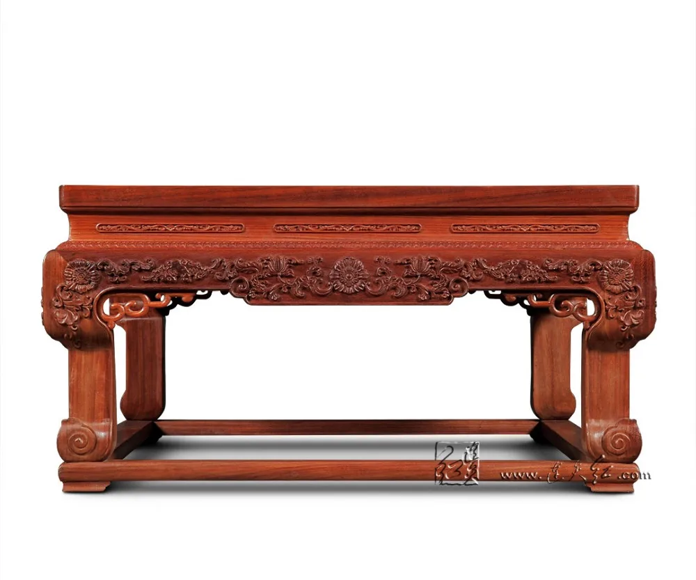 Большой чайный столик из розового дерева прямоугольной формы мебель твердой