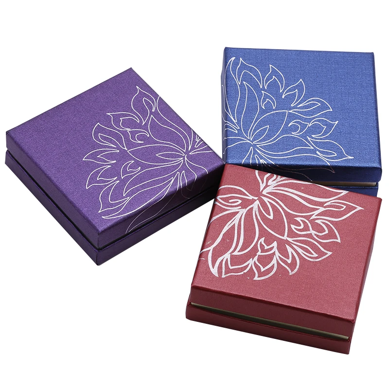 12 шт Золотой лотос коробка ювелирных изделий браслет кулон кольцо ожерелье