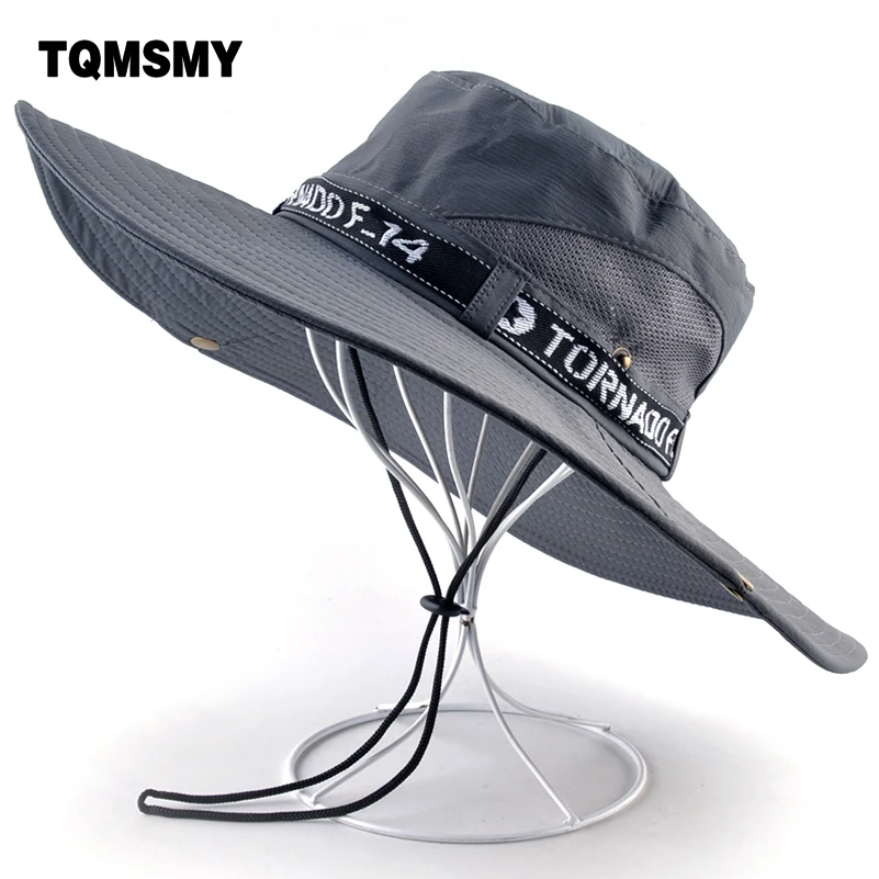 

TQMSMY Camouflage hat men Outdoor Fishing cap Wide Brim Anti-UV caps for women sun hats Summer Quick dry mesh hat gorro bone