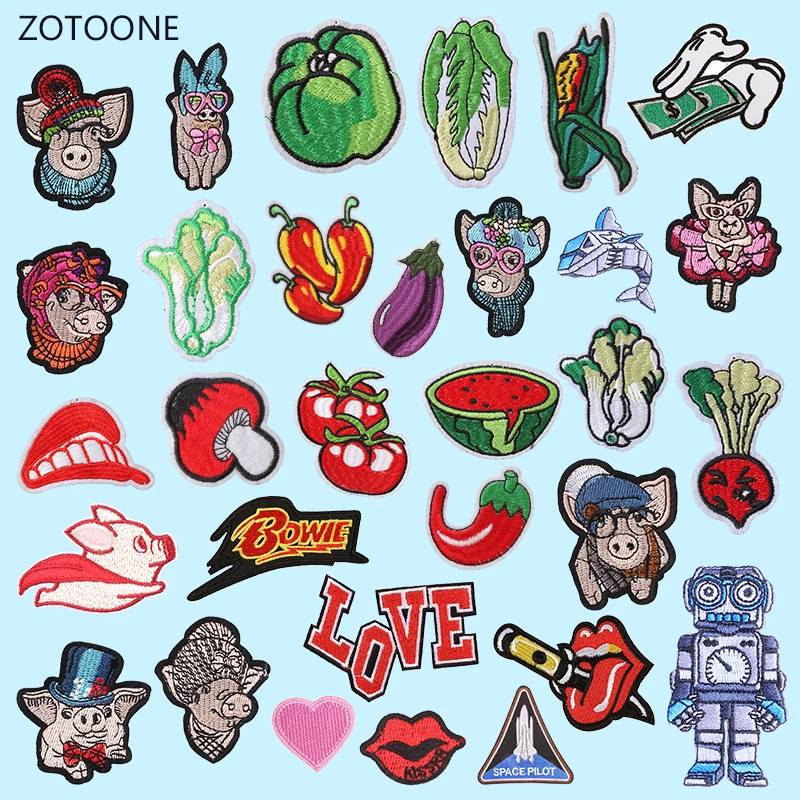 

ZOTOONE Cute Patch for Clothing Iron on Embroidered Sewing Applique Cute Sew on Fabric Badge DIY Patches Apparel Accessories G