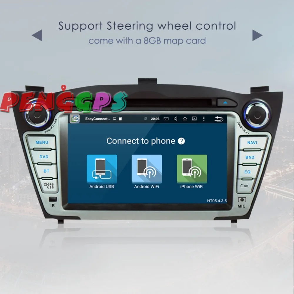 Новейший Android 8 0 7 1 автомобильный Радио Стерео GPS Navi для Hyundai IX35 Tucson 2009-2015 DVD плеер