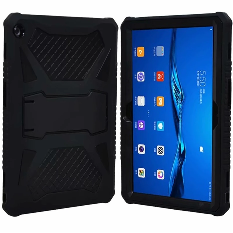 Для huawei MediaPad M5 Lite 10 10,1 ''сверхмощный противоударный защитный чехол для huawei M5 Lite 10 BAH2-W19/L09/W09 чехол с подставкой