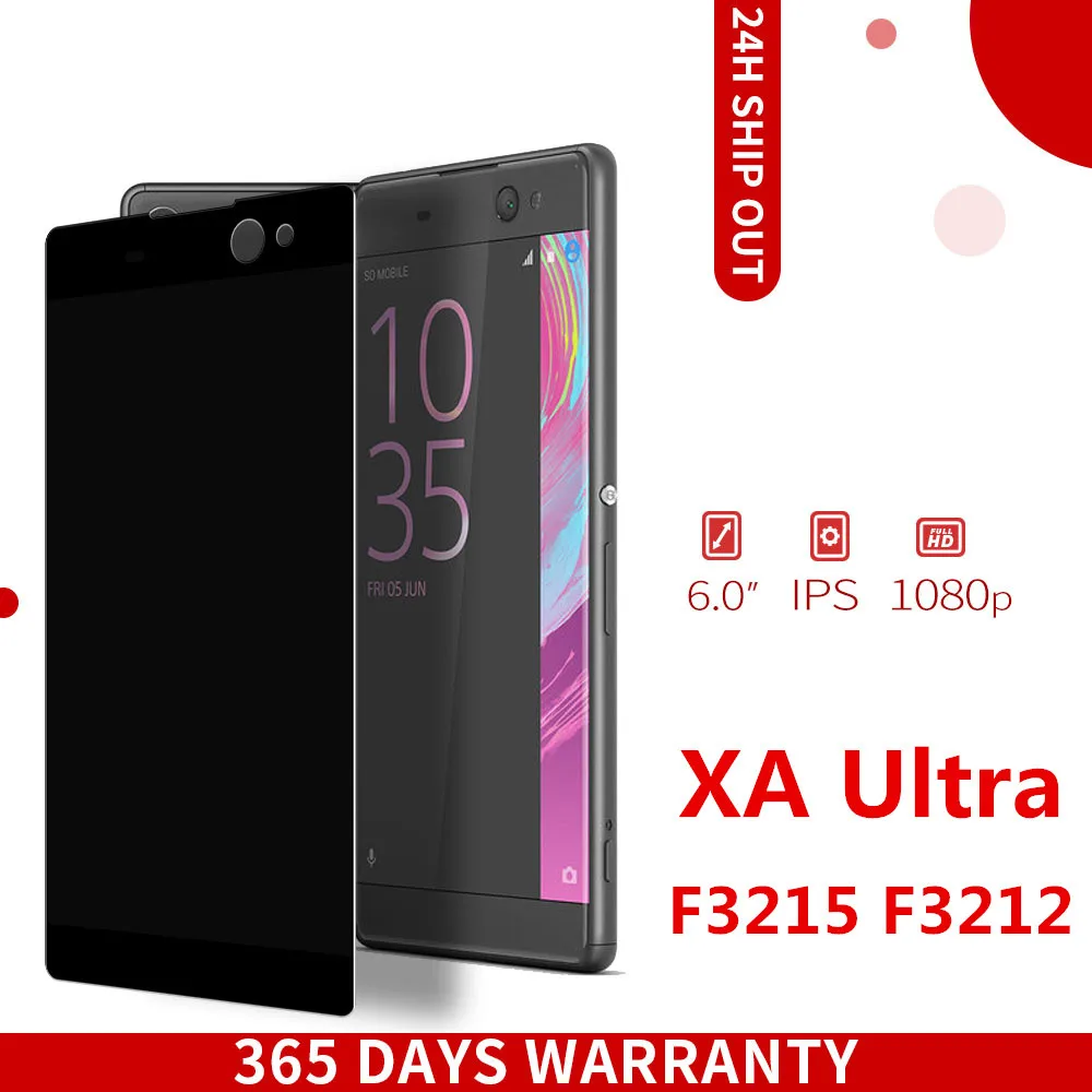 6 0 f3211 ЖК черный для sony Xperia XA Ультра экран C6 F3211 F3212 F3215 F3216 F3213 дисплей дигитайзер