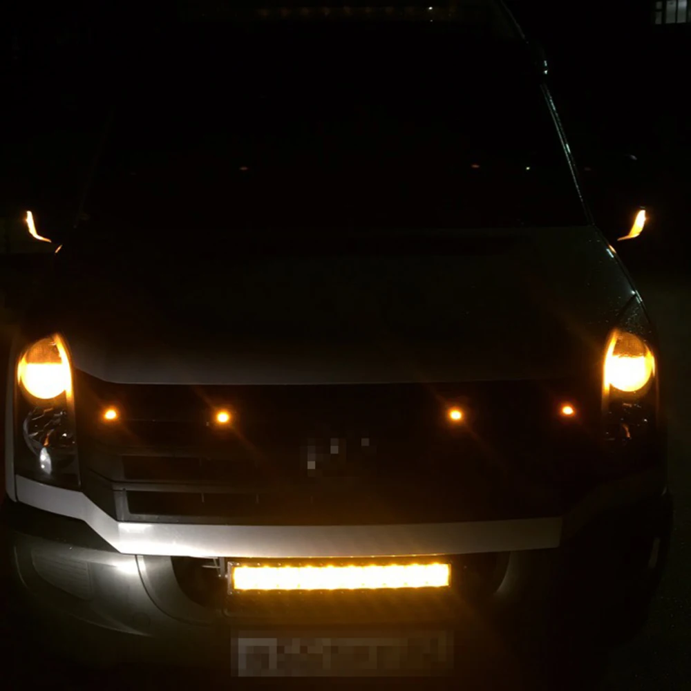 4 шт. для Ford Raptor Style 3000K Янтарный светодиодный осветительный набор Chevy Dodge GMC Truck или