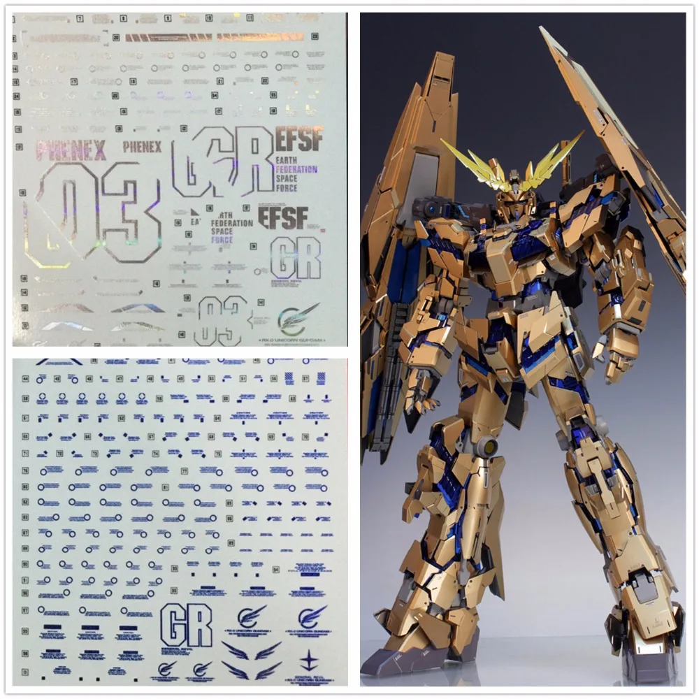 

Высококачественная водная паста D.L Magic color Decal для PG 1/60 RX-0 Unicorn 03 Phenex DL034 *