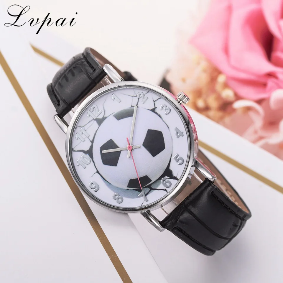 Lvpai Dress Watches Men Women Bracelet Watch Leather Strap Football Sport Clock Luxury Brand Silver Masculino Relojes LP453 | Наручные