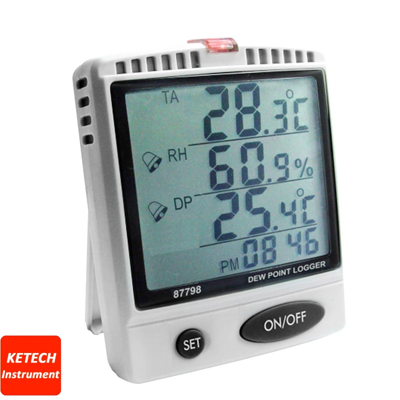 

AZ87798 Desktop Industrial Dew Point Humidity Temperature Tester with SD Card Logger