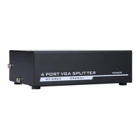 4 port vga splitter video display box 1 pc to 4 monitor video for pc projector 1 in 4 out vga splitter