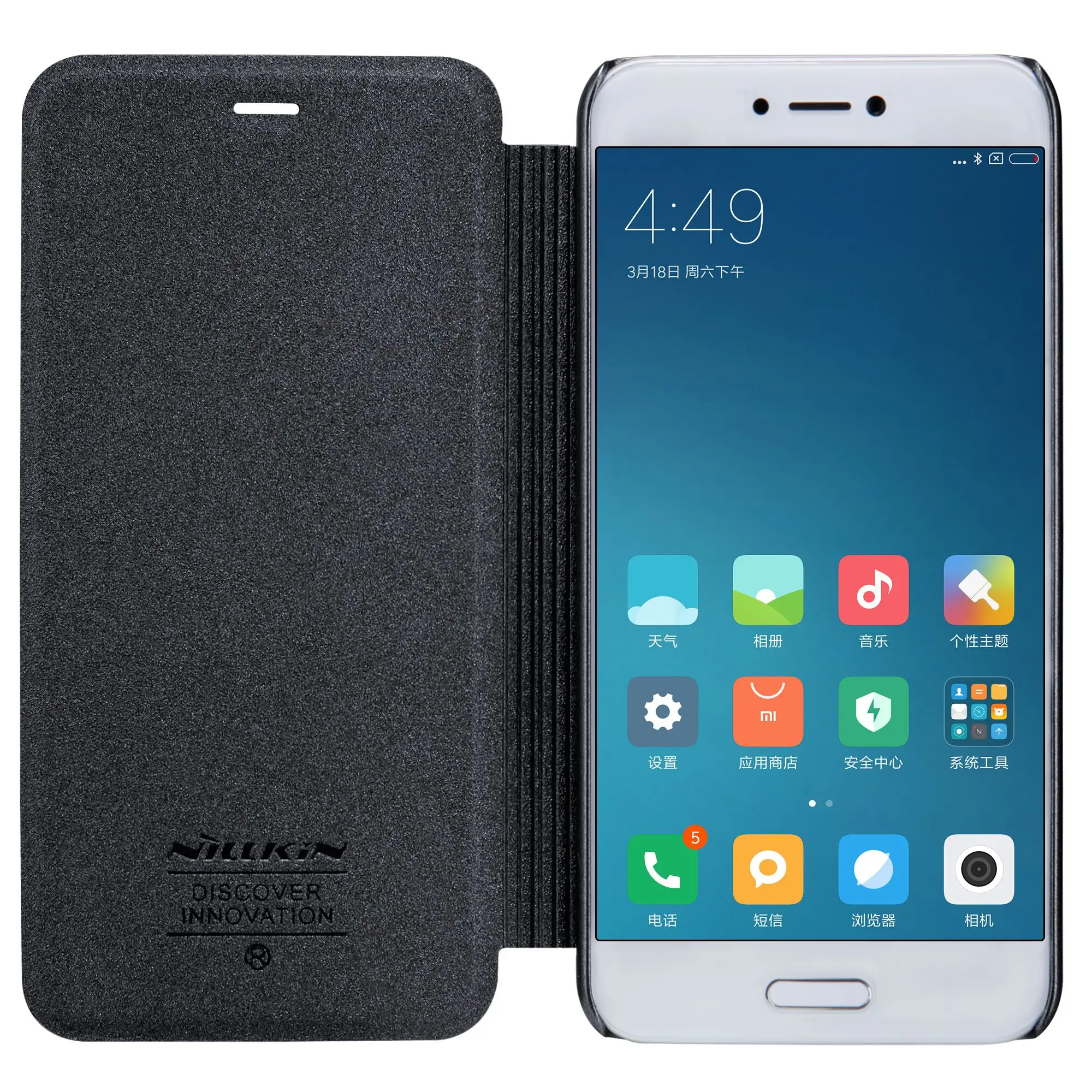 NILLKIN для Xiaomi 5C Чехол Супер Тонкий флип кожаный Смарт сна Функция чехол 5C| |