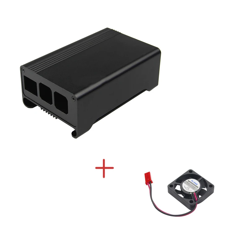 Алюминиевый Чехол Raspberry Pi 3 с вентилятором черный серебристый красный корпус из