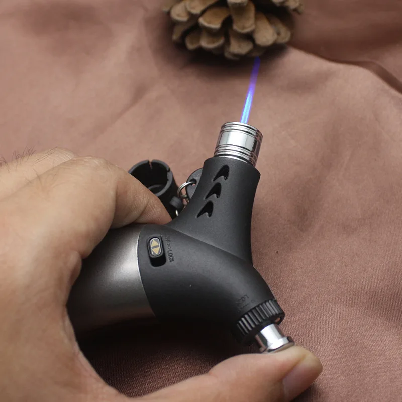 

Torch Turbo Lighter Spray Gun Jet Butane Lighter Gas Cigarette 1300 C Fire Windproof Lighter