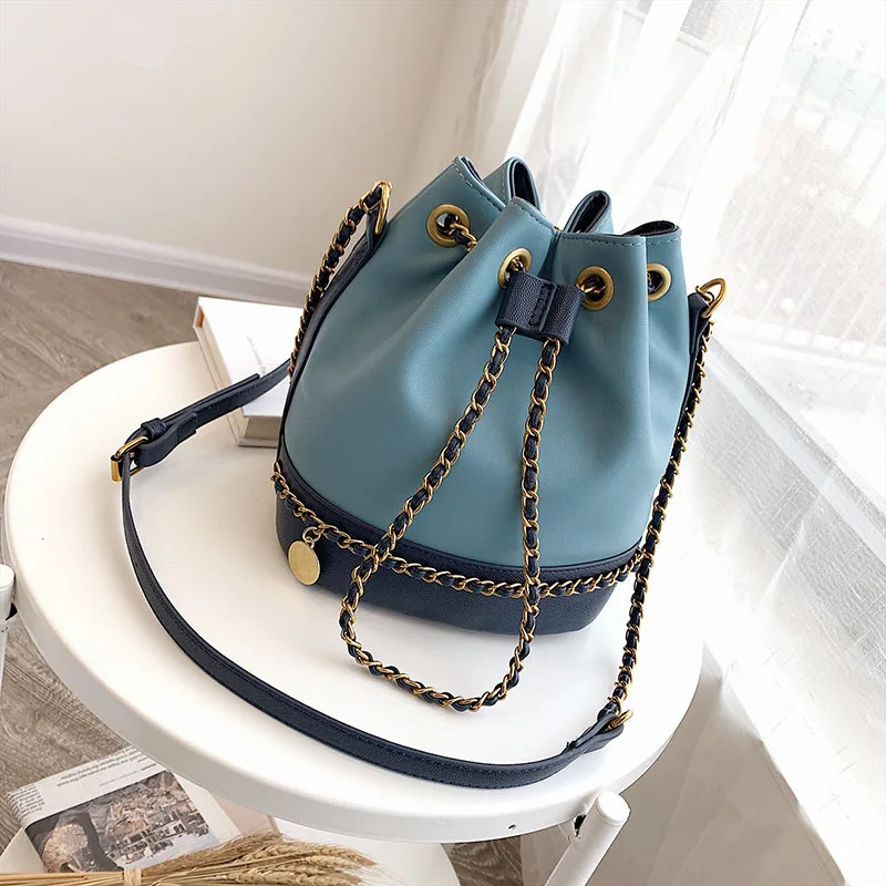 Модные сумки мессенджеры с заклепками 2019 роскошная сумка ведро из искусственной