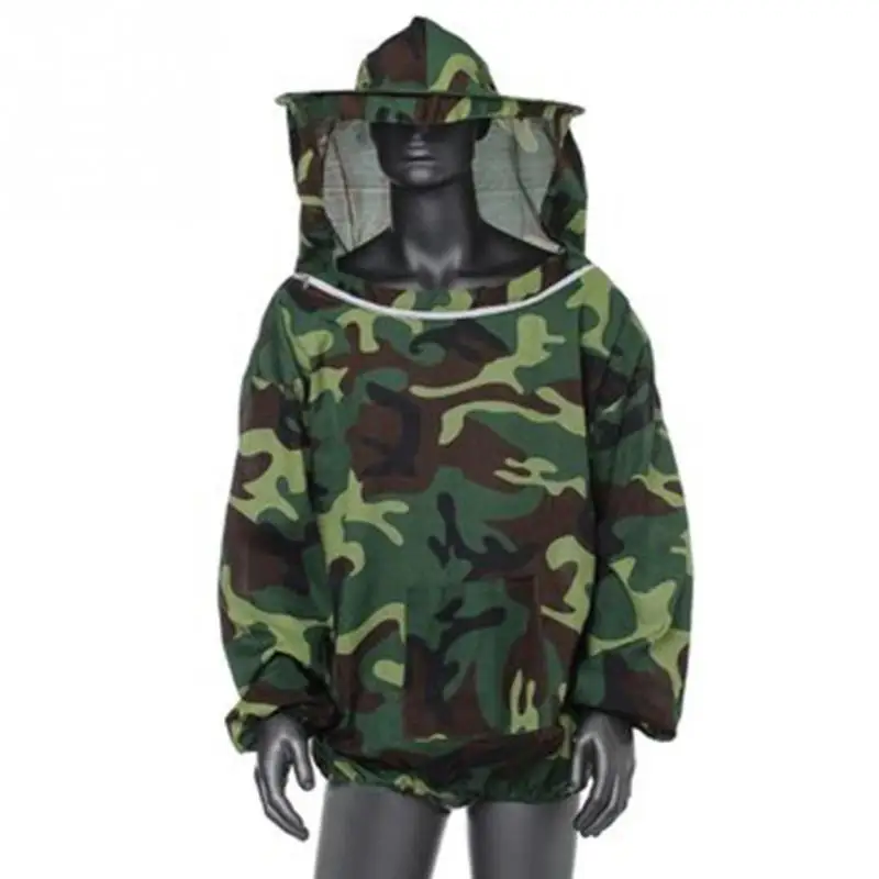 Army Green Костюм пчеловода, защитный костюм для пчеловодства, куртка, практичная защитная одежда для пчеловодства, платье с вуалью и шляпой, экипированный костюм - Цвет: Army Green