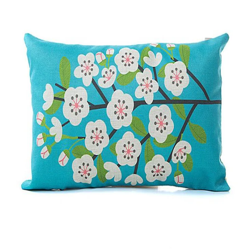 Korean style spring and summer linen garden nap waist love tree hug pillowcase | Дом и сад