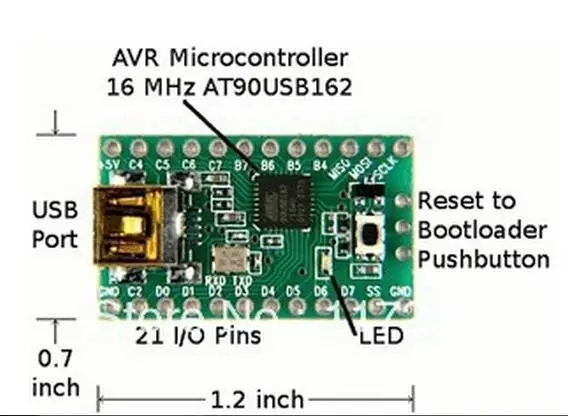 Бесплатная доставка! 1 шт. USB-макетная плата Teensy AVR MKII ISP скачать кабель AT90USB162 |