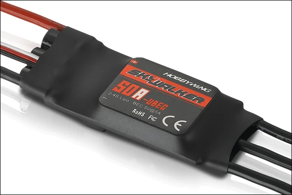 Оригинальный Hobbywing skywalker 50A (2 4s) бесщеточный ESC для строительных вертолетов