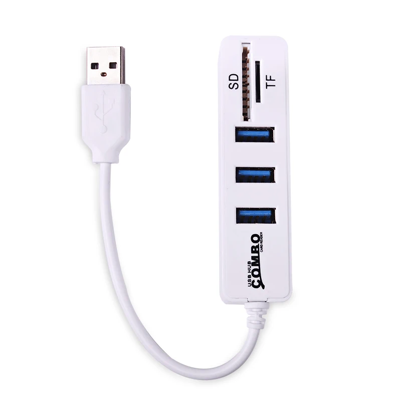 EASYIDEA мини USB комбинированный концентратор 2 0 3 порта + кардридер портативный usb хаб