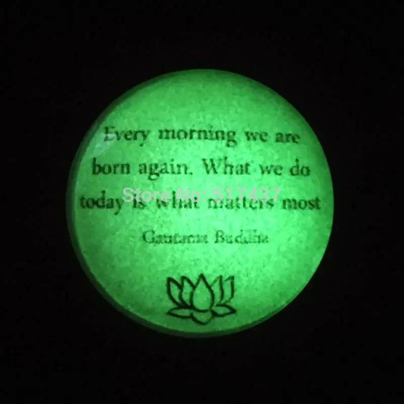 Светится в темноте Цепочки и ожерелья Цитата Будды мотивационные вдохновляющая