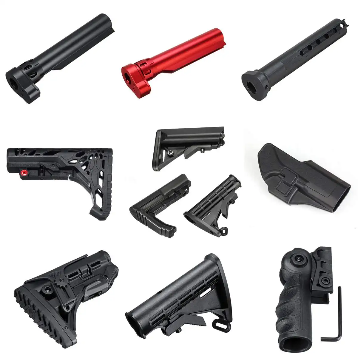 Нейлоновый Шток/ручка/кобура/буферная трубка для JinMing 8th M4A1 гелевый шар бластерские игрушечные пистолеты