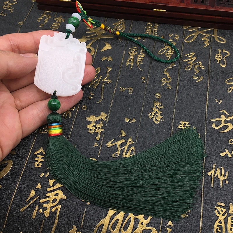 Китай ручная работа Нефритовый бренд кисточки Подвесные на талии аксессуары