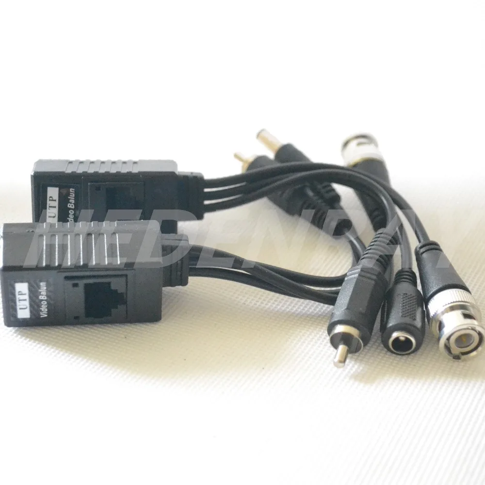 DHL 200Pcs(100Pair) HDCVI/HDTVI/AHD Video Balun трансивер CCTV BNC UTP RJ45 Power Over CAT5/5E/6 Cable For Camera|rj45 video|bnc utpcable
