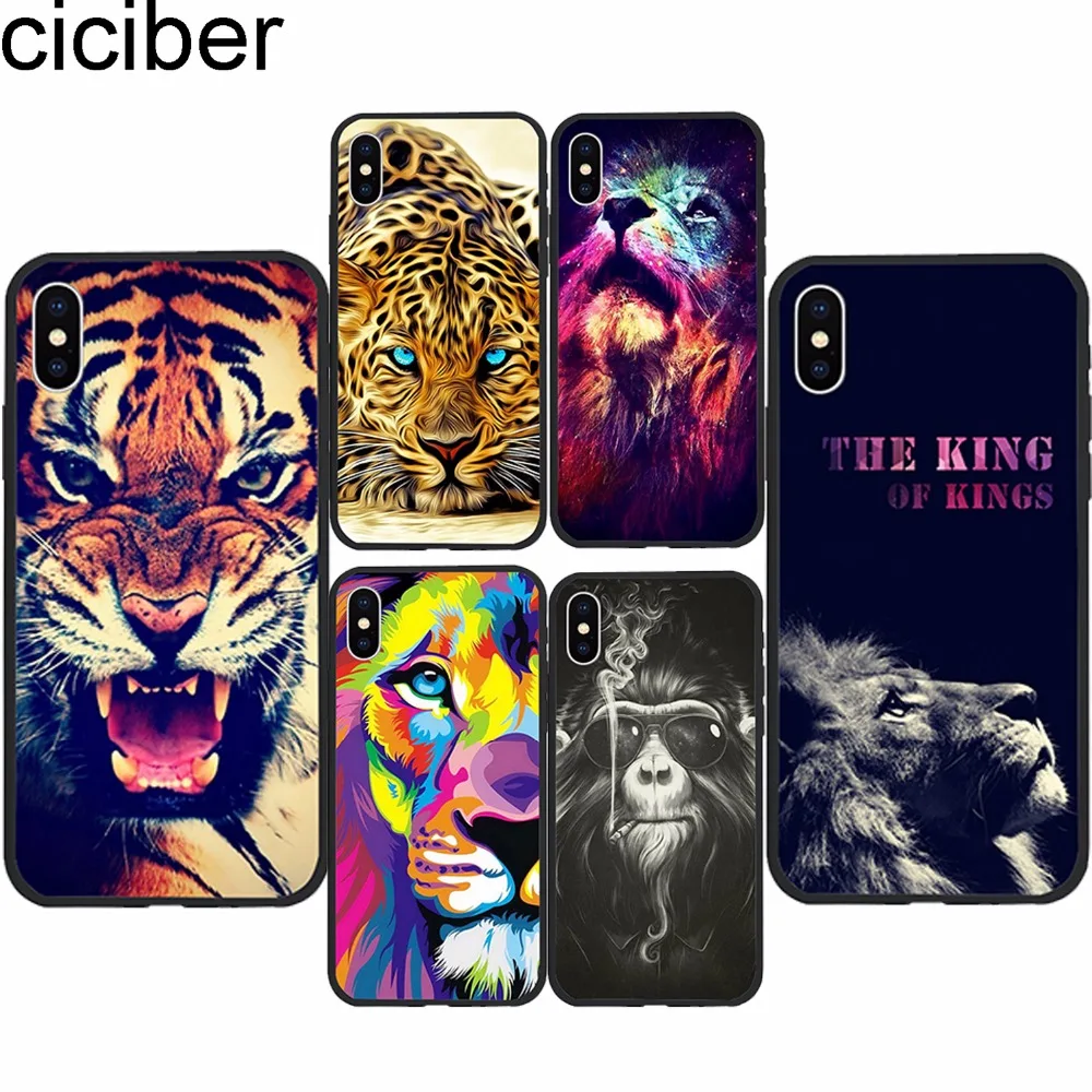 Ciciber милое животное Лев тигр тушь для ресниц в леопардовой упаковке чехол