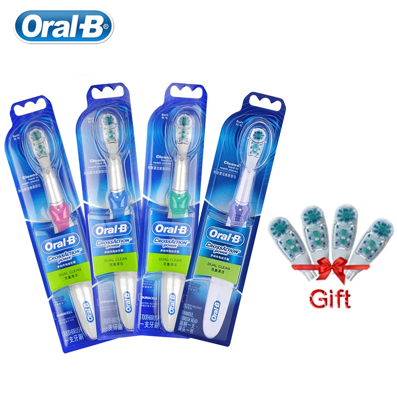 Oral B электрические зубные щётки Зубная щётка Cross Action двойного Чистота способный