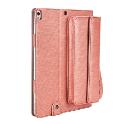 pink Откидная крышка устойчивый планшетный чехол для Apple iPad Pro 10,5 дюймов A1701 A1709 чехол умный режим Сна Функция крышка искусственная кожа сумка на плечо - Цвет: pink