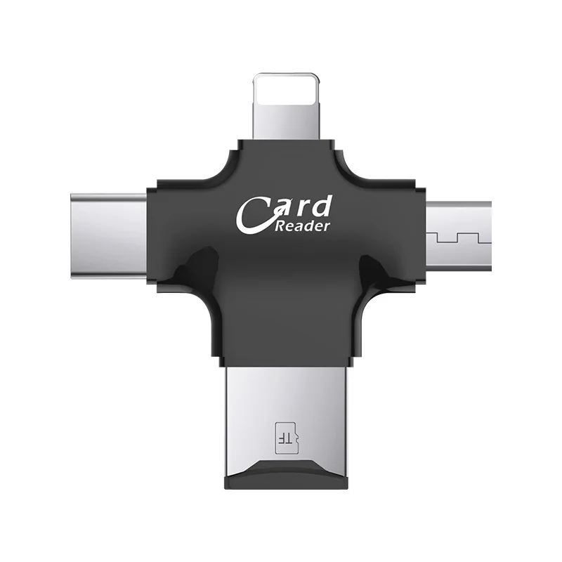 4 в 1 Type-c/Android/Micro USB/USB 2 0 Устройство чтения карт памяти Micro SD карты читателя для Android