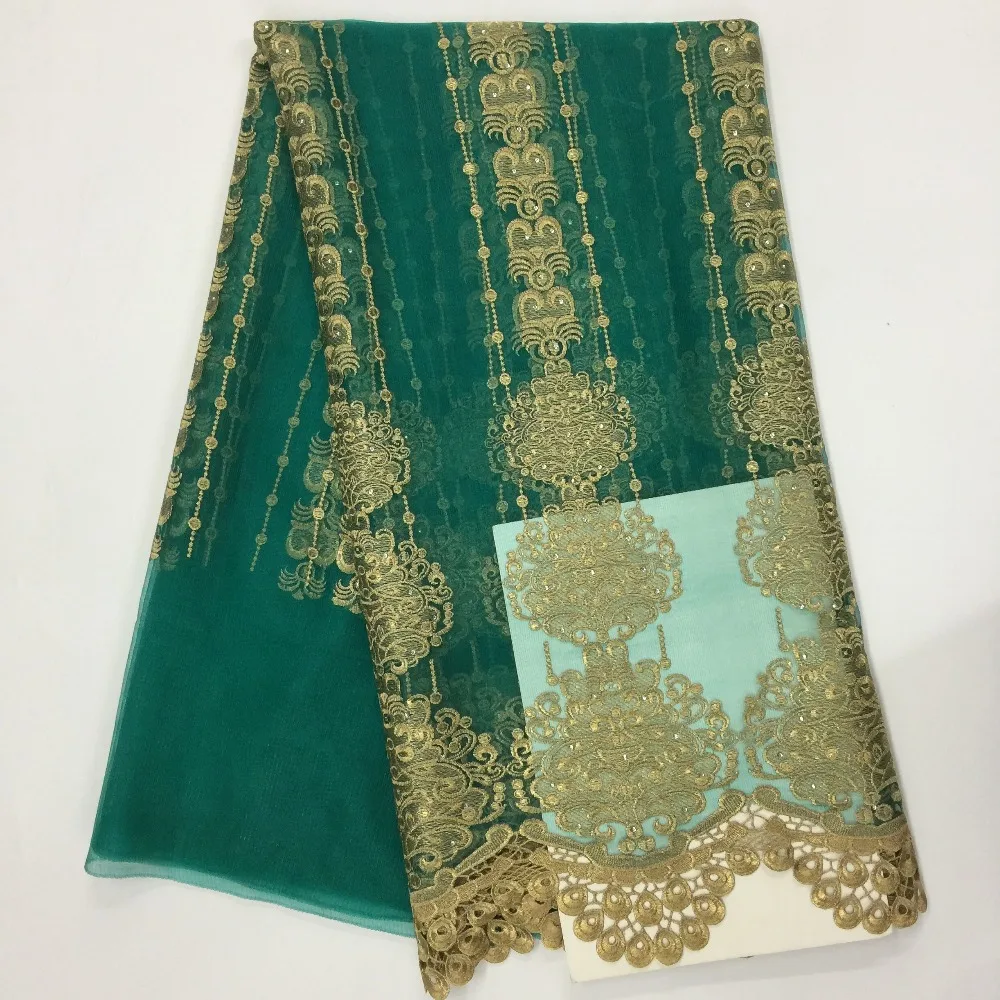 Африканский Кружевной Ткани 2017 Вышитые Нигерийские Шнурки Ткань Свадебный