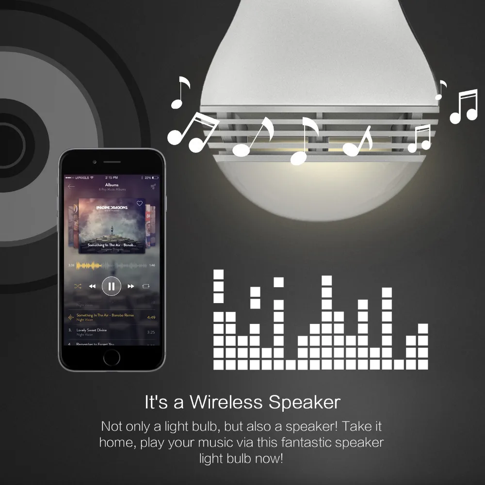 mipow Playbulb Bluetooth умные регулируемые светодиодные лампы с громкоговорителем