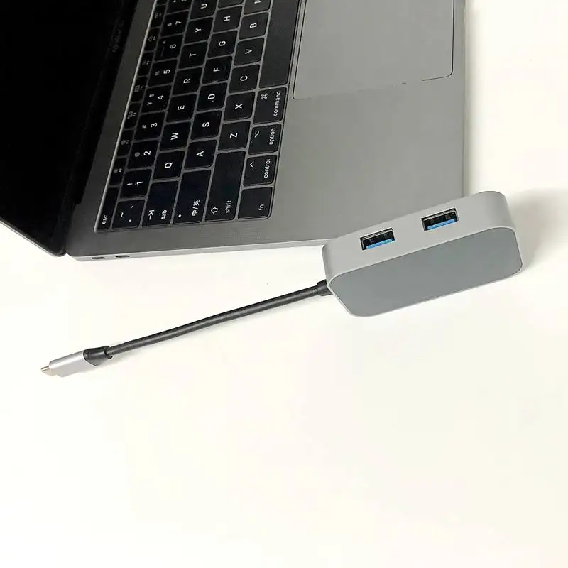 ABHU 6In1 Usb 3 1 концентратор type C (Usb3.1) для Tf/Sd адаптер + 2 Usb3.0 Af Usbc F Macbook| |