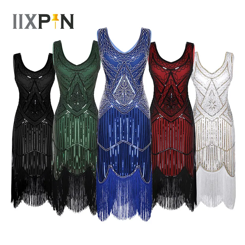 Платье для латиноамериканских танцев IIXPIN женское платье с бахромой коктейльное