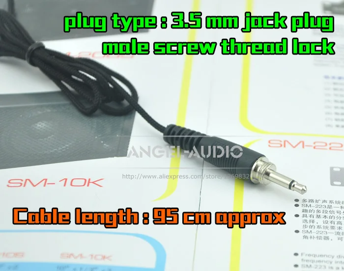 Черные туфли высокого качества мужской резьбой замок 3 5 мм Jack разъем для