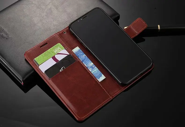 Премиум пу бумажник кожаный флип чехол для Apple iPhone 4 4S 5 5S 6 6S 7 8 Plus X XR XS Max 11 Pro |
