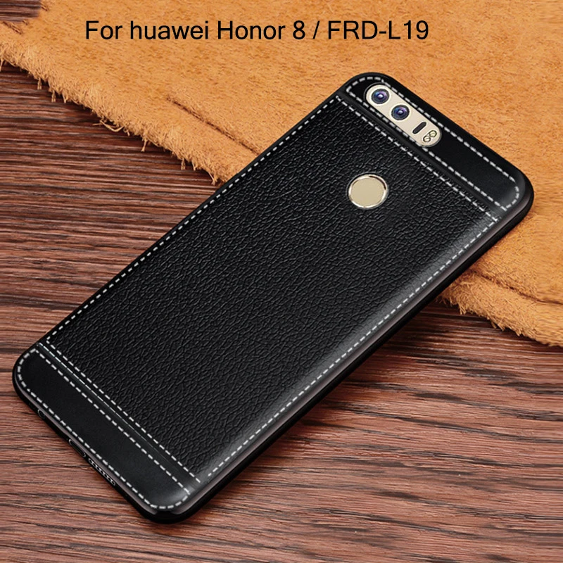 личи зерна узор кожаное силиконовый чехол на смартфон huawei Honor 8 чехла чехля