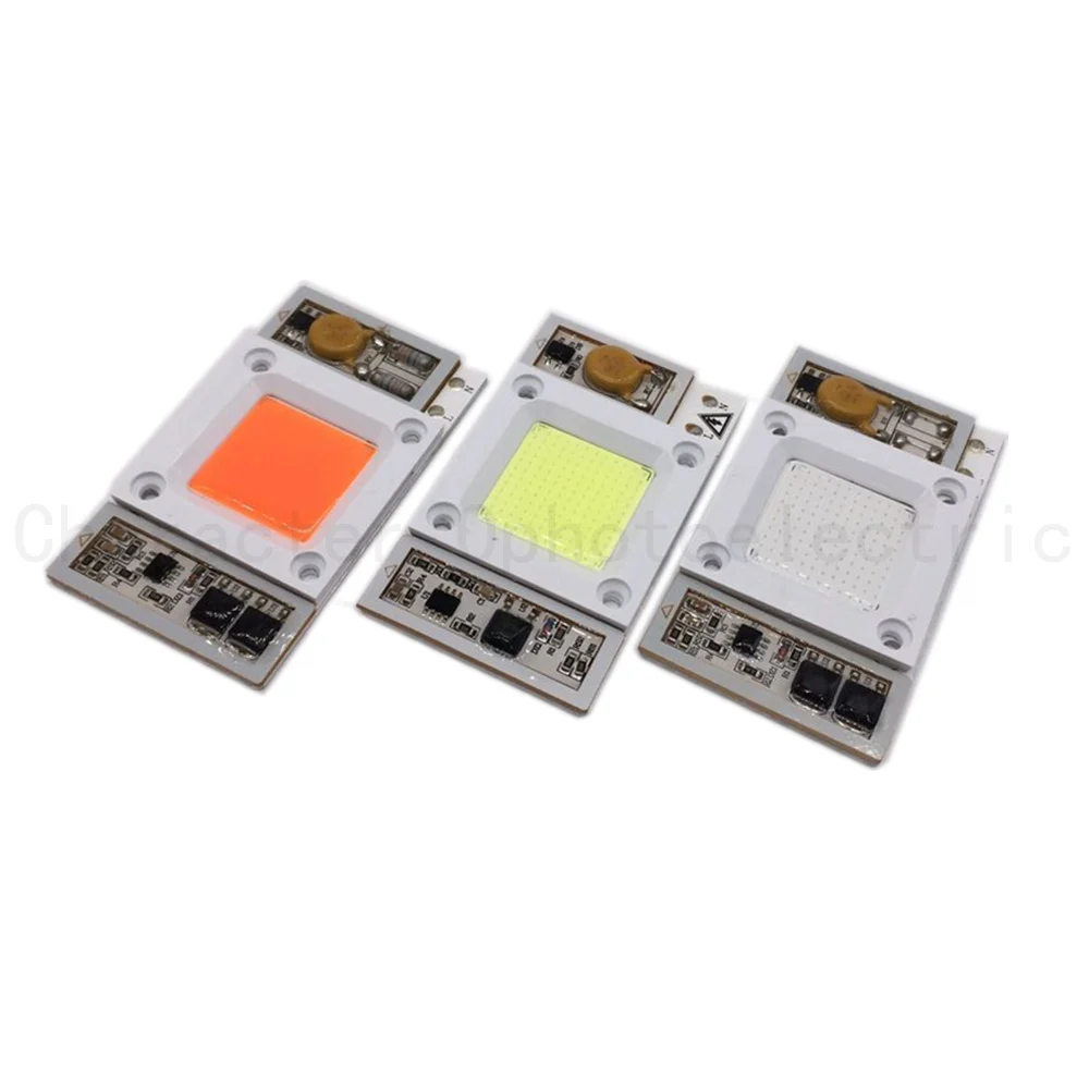 5 pcs50W 110В/220В AC высокомощный светодиодный чип встроенный драйвер теплый белый
