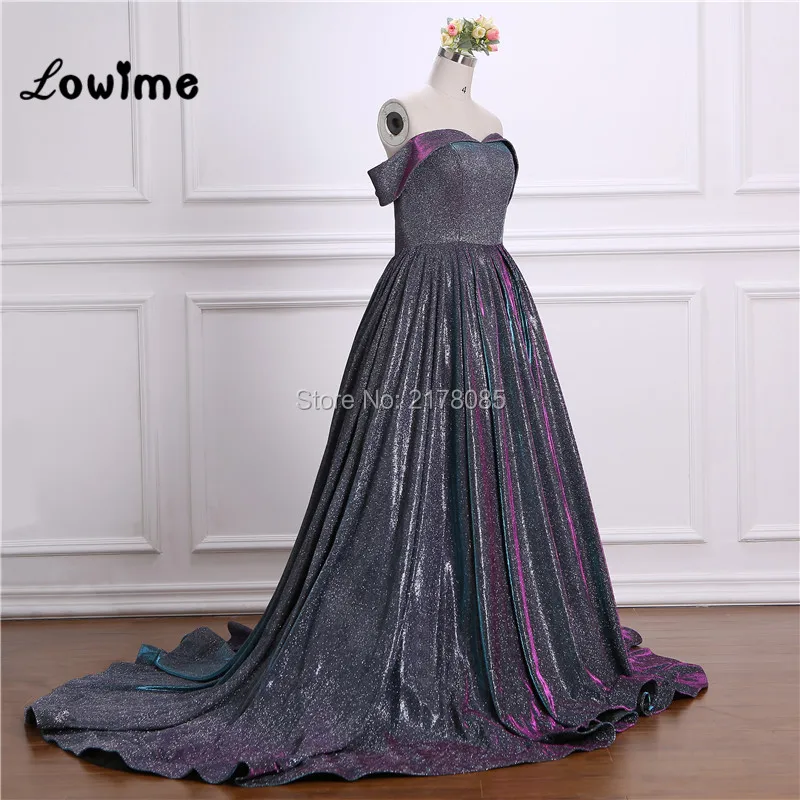 

Vestido De Festa Shiny Fabric Middle East Women Evening Dresses 2018 Custom Long Prom Dresses Abendkleider Wedding Party Dress