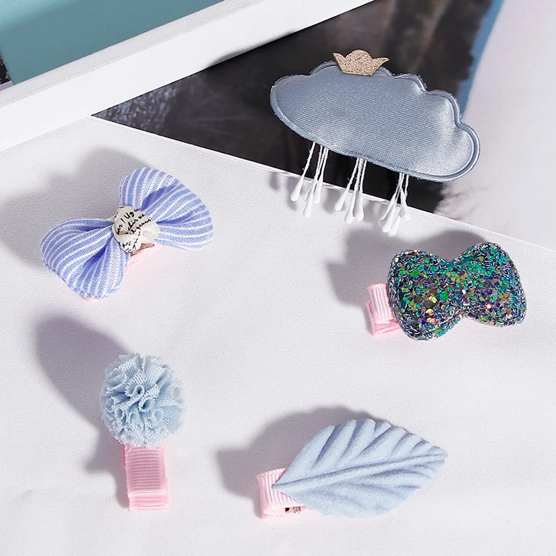 5 шт./лот-детская заколка для волос Костюм девочек Головной убор с милым цветком
