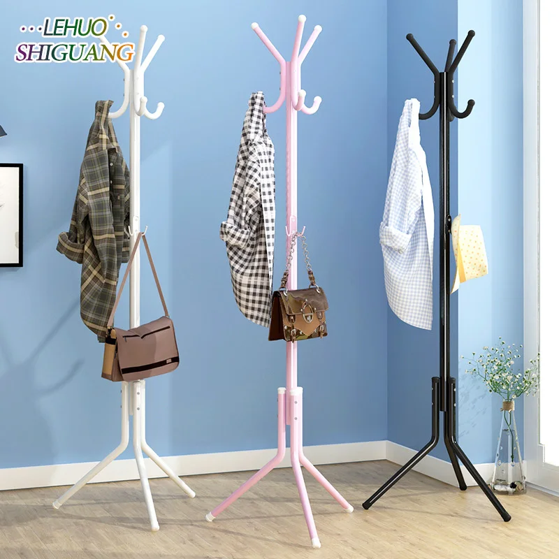 DIY простой Модный Стеллаж для пальто из нержавеющей стали в сборе Многофункциональная Мебель для спальни подвесная вешалка для хранения одежды шкаф